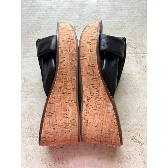 Sam Edelman Women's Sz 38.5 Metallic Wedge Sandals - Picture 7 of 12